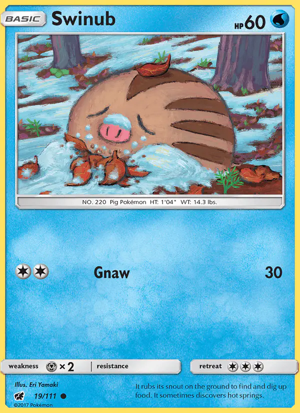 Carta Swinub 19/111 de Crimson Invasion