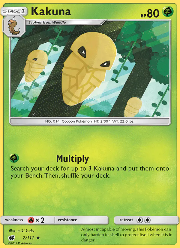 Carta Kakuna 2/111 de Crimson Invasion