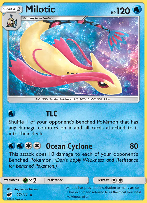 Carta Milotic 27/111 de Crimson Invasion
