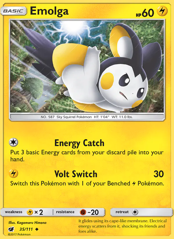 Carta Emolga 35/111 de Crimson Invasion