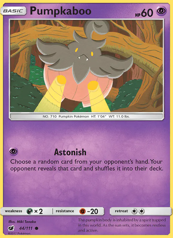 Carta Pumpkaboo 44/111 de Crimson Invasion