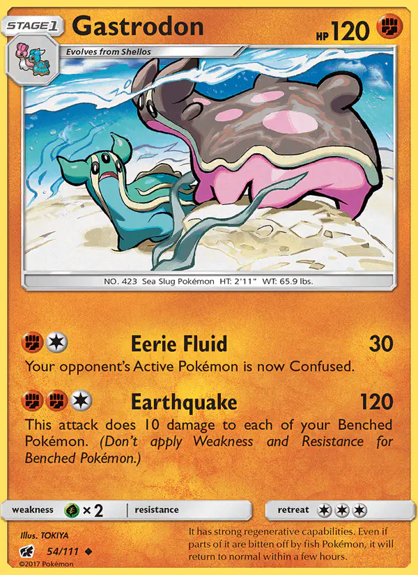 Carta Gastrodon 54/111 de Crimson Invasion