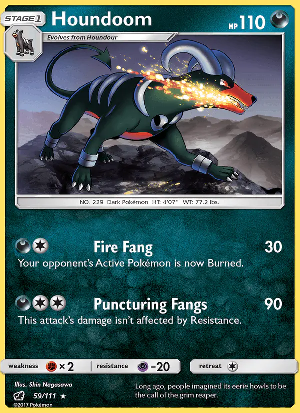 Carta Houndoom 59/111 de Crimson Invasion