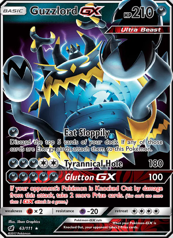 Carta Guzzlord GX 63/111 de Crimson Invasion