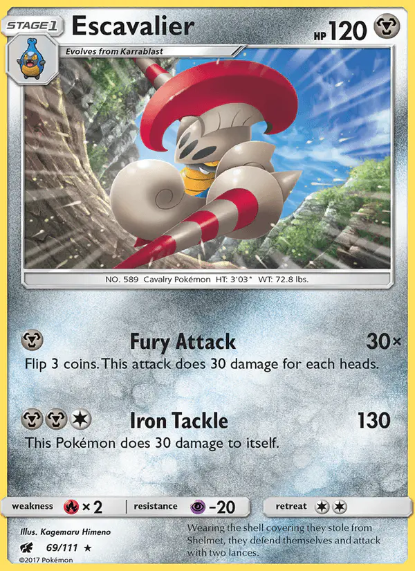 Carta Escavalier 69/111 de Crimson Invasion