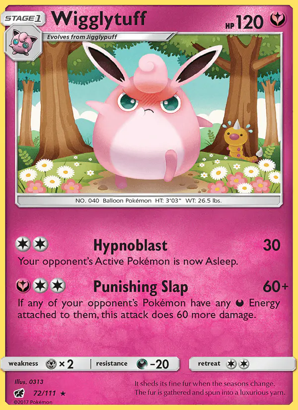 Carta Wigglytuff 72/111 de Crimson Invasion