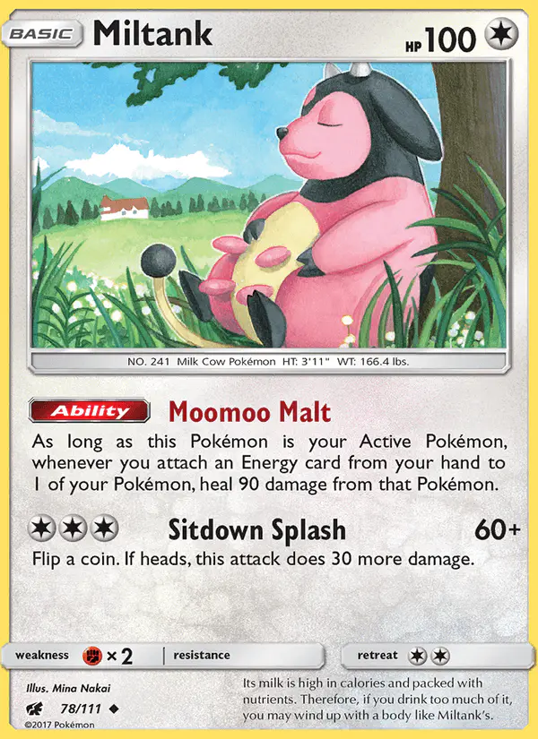 Carta Miltank 78/111 de Crimson Invasion