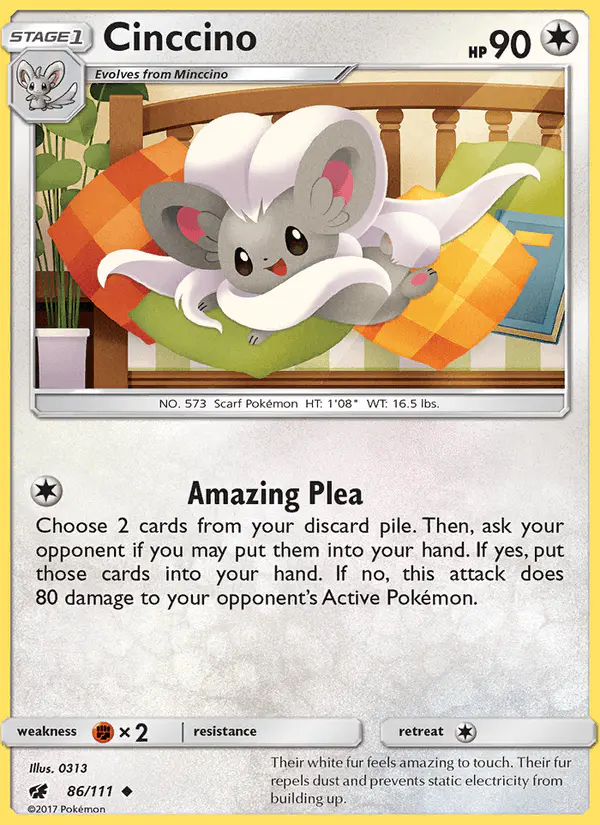 Carta Cinccino 86/111 de Crimson Invasion