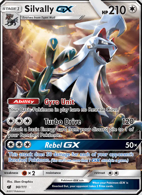 Carta Silvally GX 90/111 de Crimson Invasion