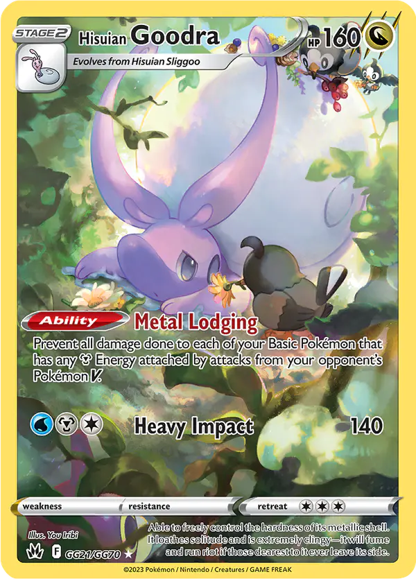 Carta Hisuian Goodra GG21 de Crown Zenith Galarian Gallery