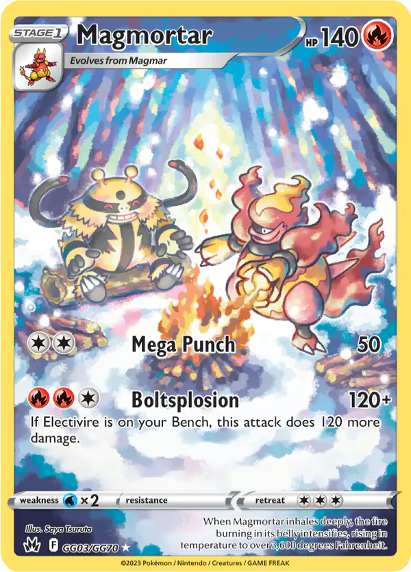 Carta Magmortar GG03 de Crown Zenith Galarian Gallery