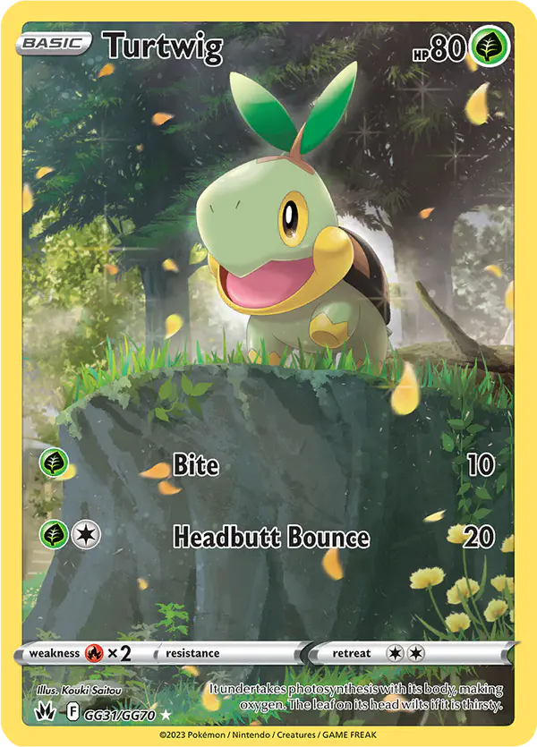 Carta Turtwig GG31 de Crown Zenith Galarian Gallery