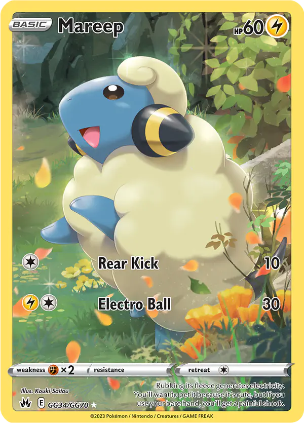 Carta Mareep GG34 de Crown Zenith Galarian Gallery
