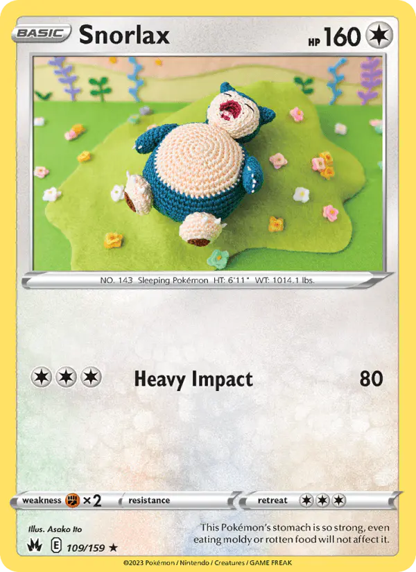 Carta Snorlax 109/159 de Crown Zenith