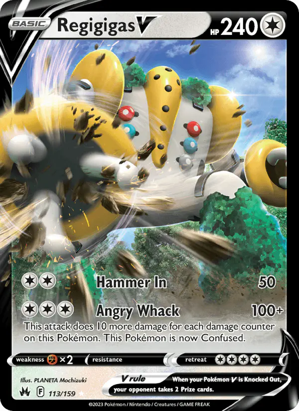 Carta Regigigas V 113/159 de Crown Zenith