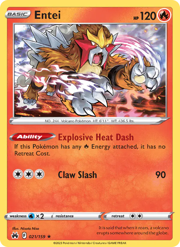 Carta Entei 021/159 de Crown Zenith