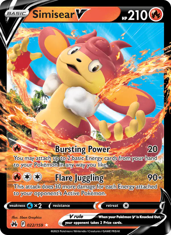 Carta Simisear V 022/159 de Crown Zenith
