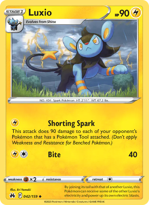 Carta Luxio 042/159 de Crown Zenith