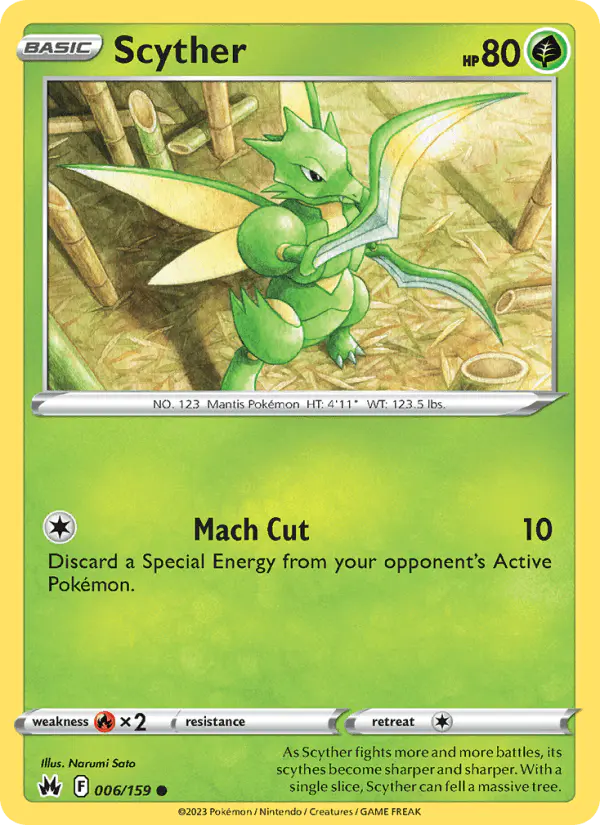 Carta Scyther 006/159 de Crown Zenith