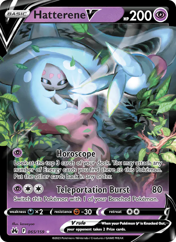 Carta Hatterene V 065/159 de Crown Zenith