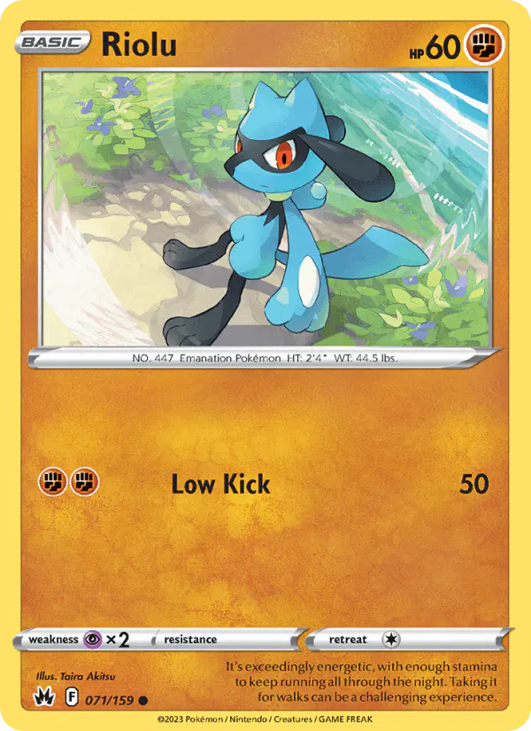 Carta Riolu 071/159 de Crown Zenith