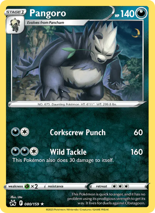 Carta Pangoro 080/159 de Crown Zenith