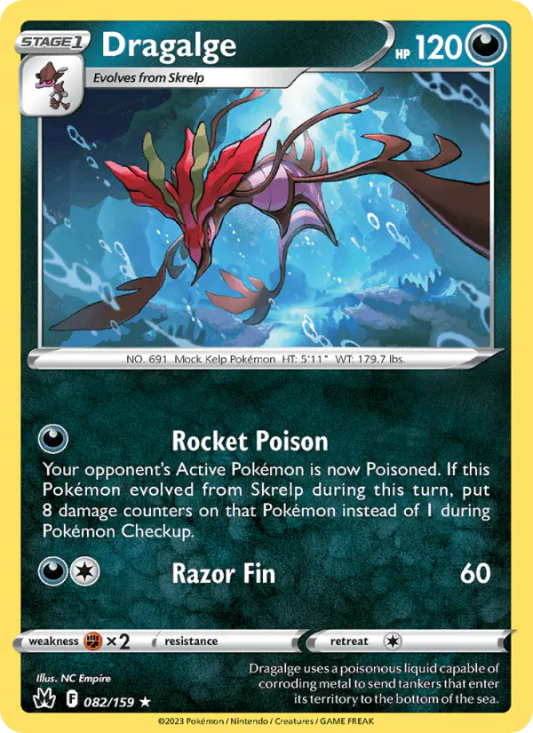 Carta Dragalge 082/159 de Crown Zenith