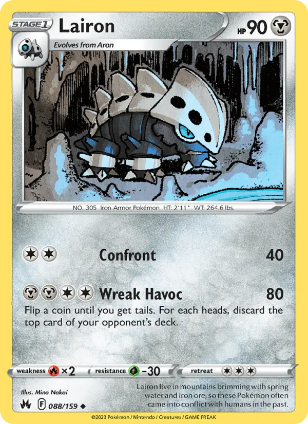 Carta Lairon 088/159 de Crown Zenith