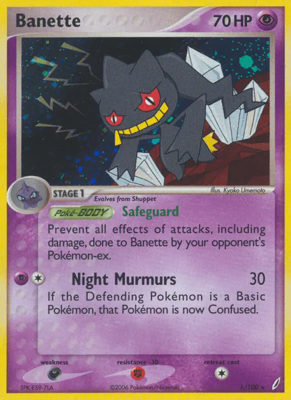 Carta Banette 1/100 de Crystal Guardians
