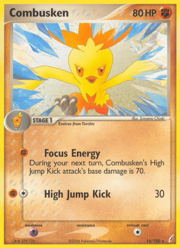 Carta Combusken 16/100 de Crystal Guardians