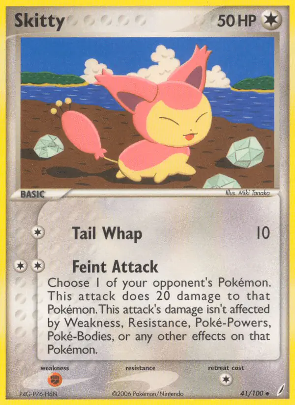 Carta Skitty 41/100 de Crystal Guardians