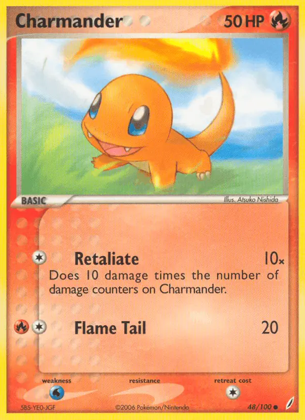 Carta Charmander 48/100 de Crystal Guardians