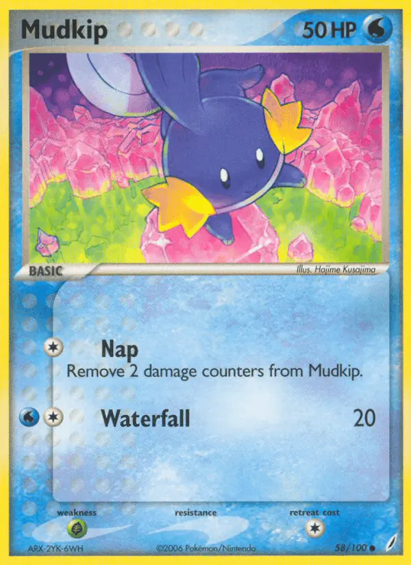 Carta Mudkip 58/100 de Crystal Guardians