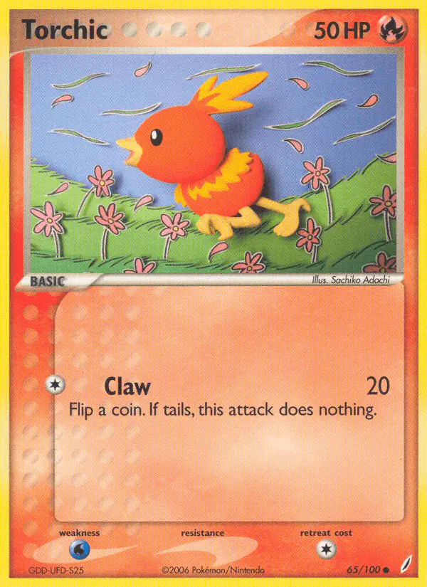 Carta Torchic 65/100 de Crystal Guardians