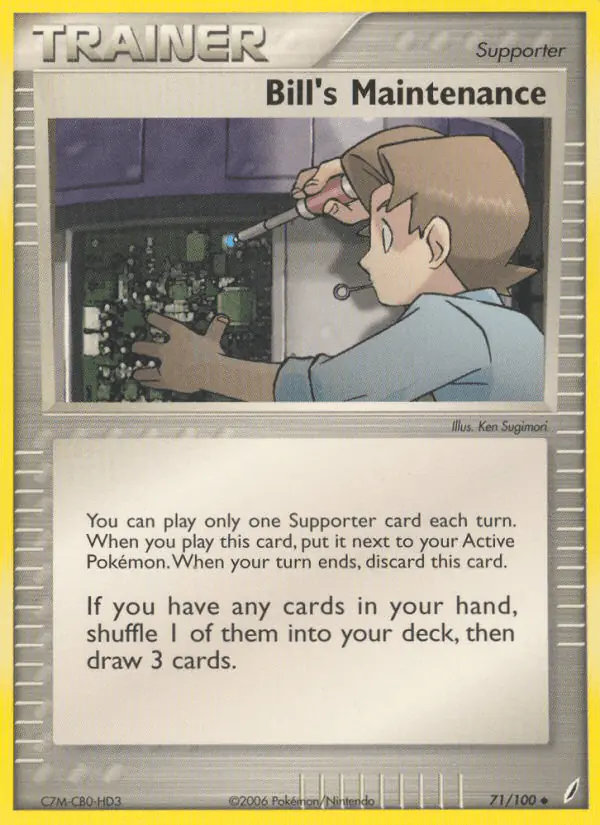 Carta Bill's Maintenance 71/100 de Crystal Guardians