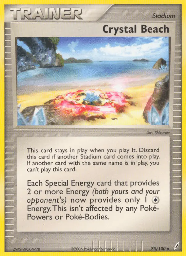 Carta Crystal Beach 75/100 de Crystal Guardians