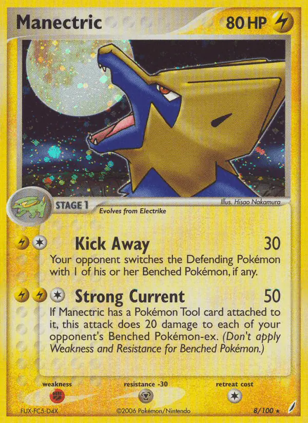 Carta Manectric 8/100 de Crystal Guardians