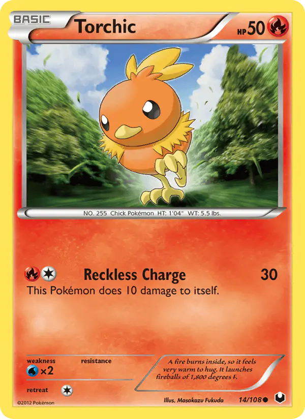 Carta Torchic 14/108 de Dark Explorers