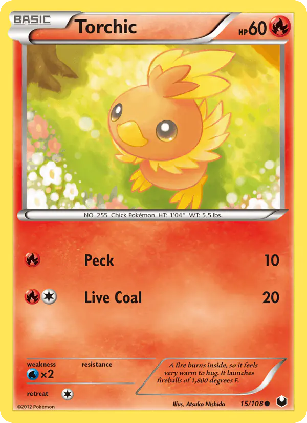 Carta Torchic 15/108 de Dark Explorers