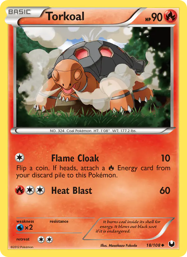 Carta Torkoal 18/108 de Dark Explorers