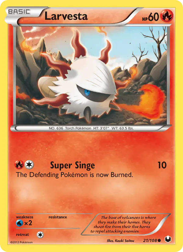 Carta Larvesta 21/108 de Dark Explorers