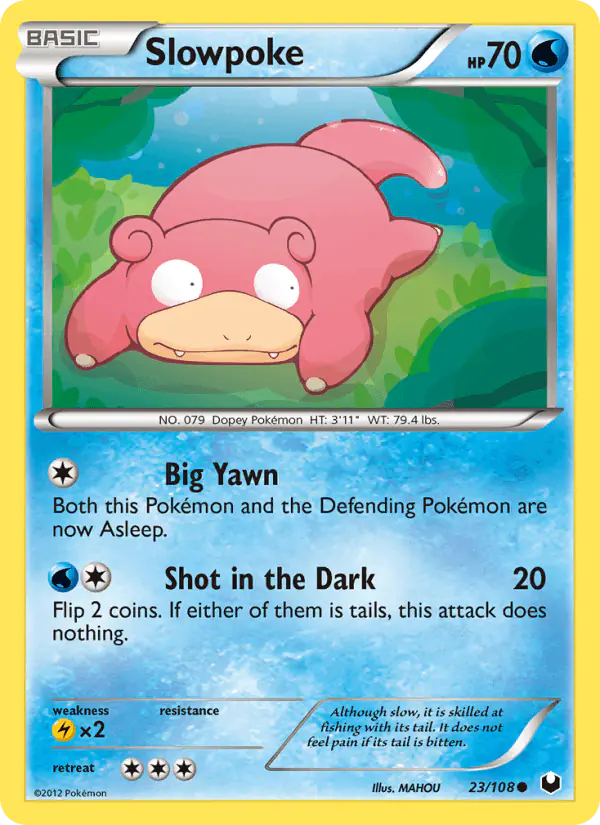 Carta Slowpoke 23/108 de Dark Explorers