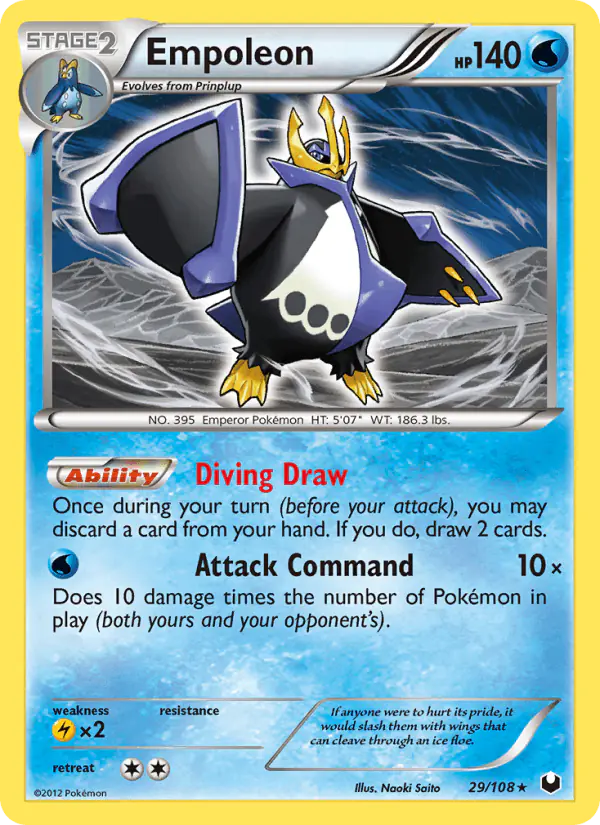 Carta Empoleon 29/108 de Dark Explorers