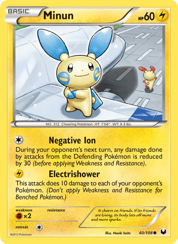 Carta Minun 40/108 de Dark Explorers