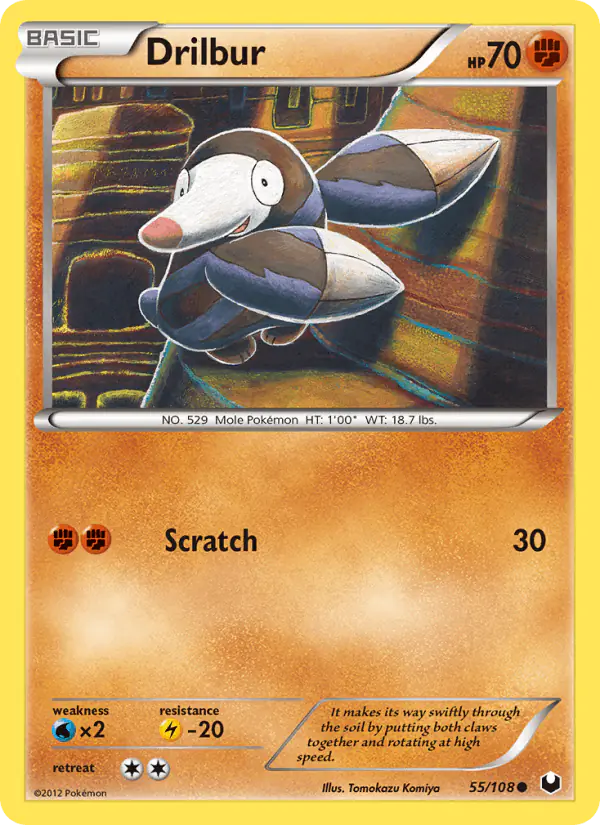 Carta Drilbur 55/108 de Dark Explorers
