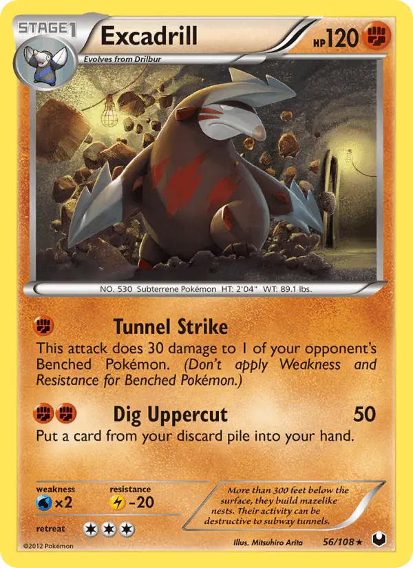 Carta Excadrill 56/108 de Dark Explorers