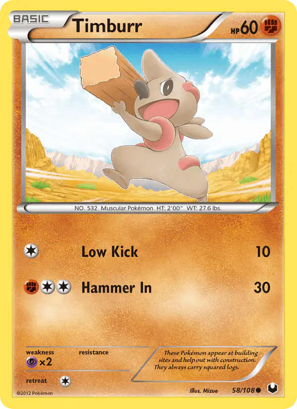 Carta Timburr 58/108 de Dark Explorers