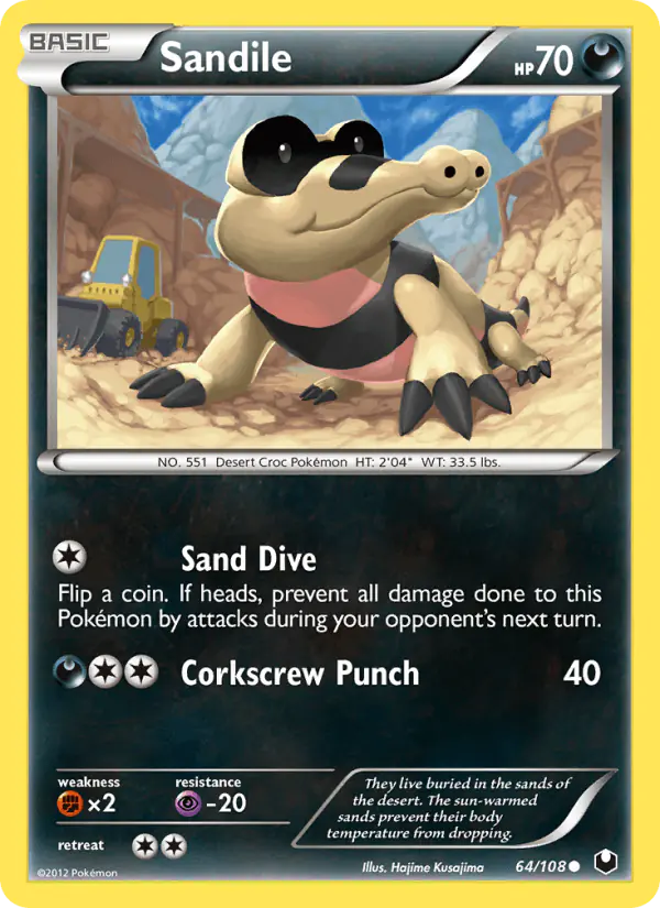 Carta Sandile 64/108 de Dark Explorers