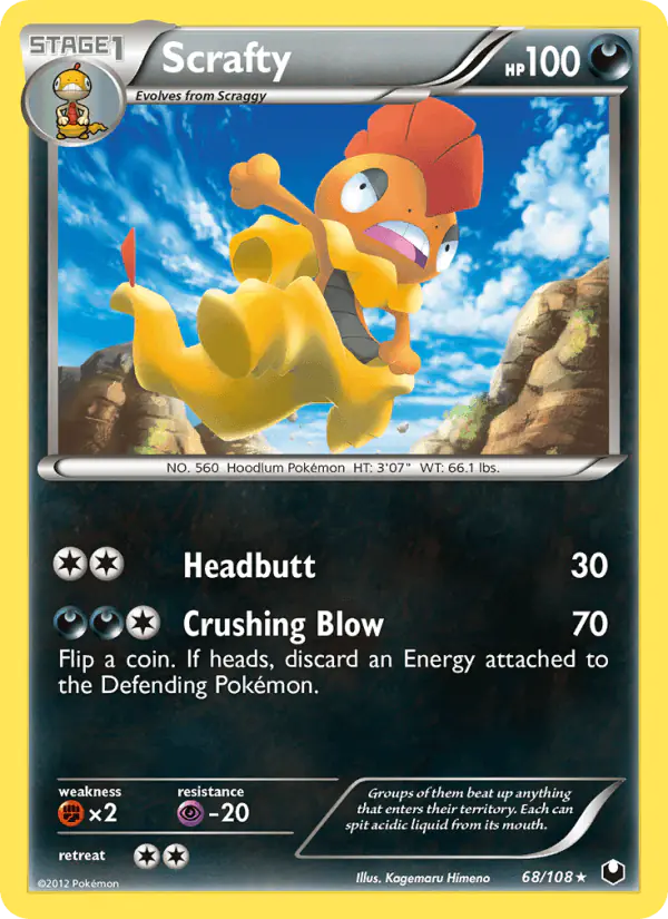 Carta Scrafty 68/108 de Dark Explorers