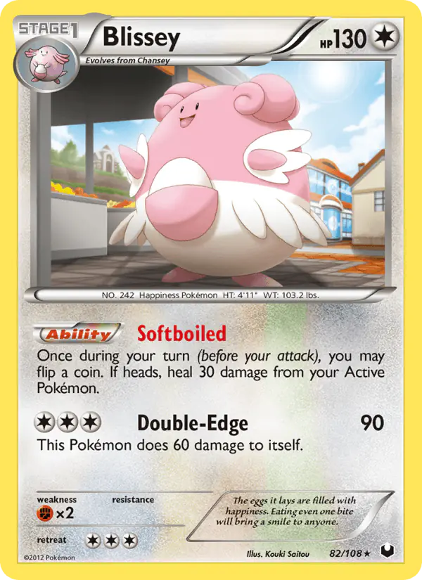 Carta Blissey 82/108 de Dark Explorers